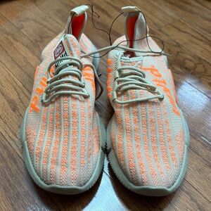 Marc Ecko Athletic Shoes in Orange and Cream